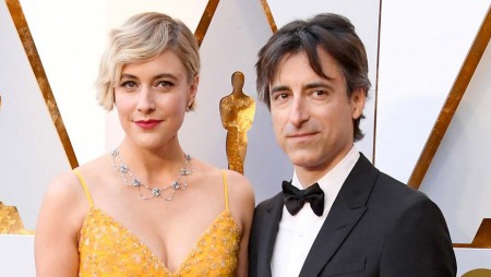 Greta Gerwig and her partner, Noah Baumbach