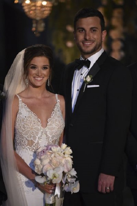 Jade Roper And Tanner Tolbert  at their wedding ceremony