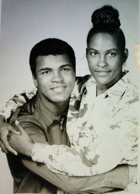 Muhammad Ali with his second spouse, Khalilah Ali