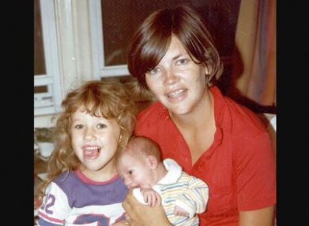 Elizabeth Warren with her children