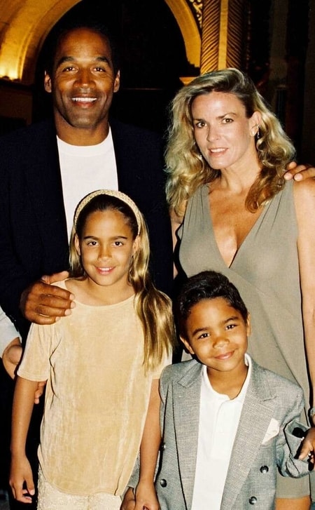 Sydney Brooke Simpson, Justin Ryan Simpson, O.J. Simpson, and Nicole Brown Simpson