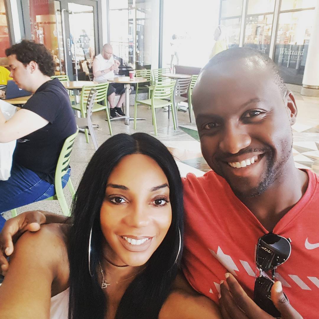 Lyndrea Price with her love partner, Vernon Imani