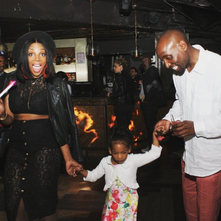 Lyndrea Price with her lover and adorable daughter