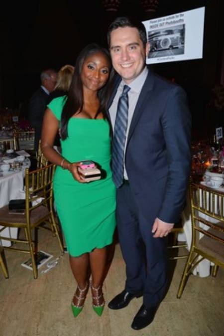 Leif Coorlim with his CNN's journalist and wife, Isha Sesay