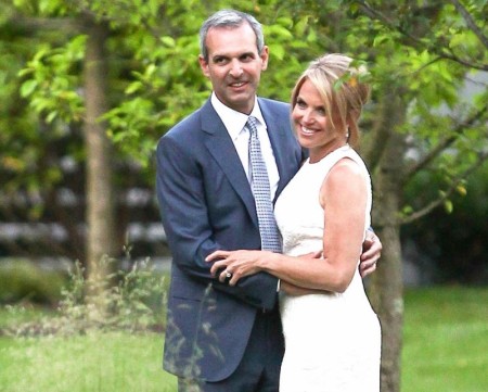 Katie Couric with his fiance, John Molner