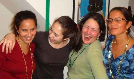 Suzette M. Malveaux with her three siblings