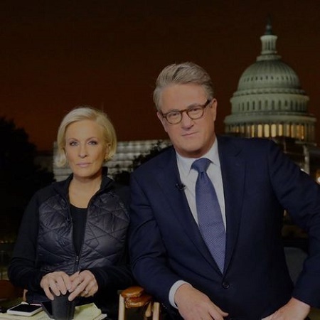 Mika and Joe at the studio of MSNBC