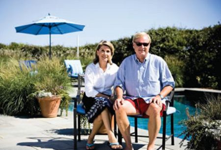 Kathleen with her husband spending some quality time