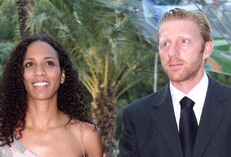 Boris with his first wife, Barbara Becker