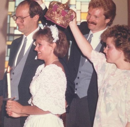 Andrea and her husband, Harry Smith on their wedding day.
