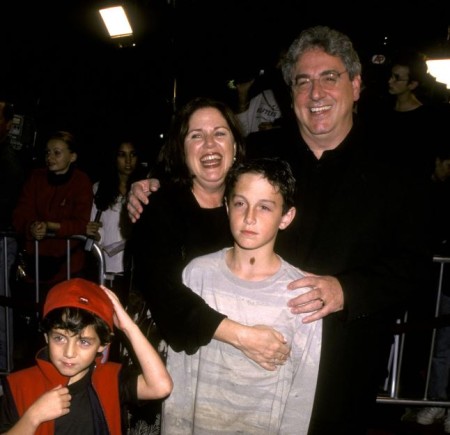 Harold Ramis with his wife, Erica Mann and their sons