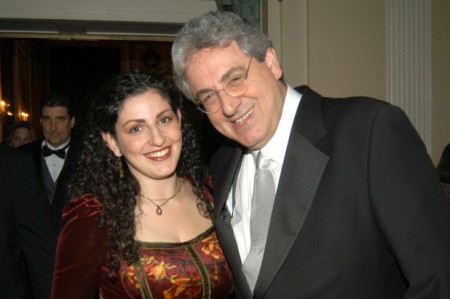 Mollie Israel with her biological father, Harold Ramis