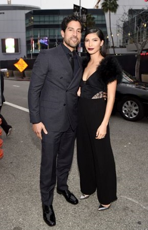 Adam Rodriguez with her ex-wife Grace Gail.