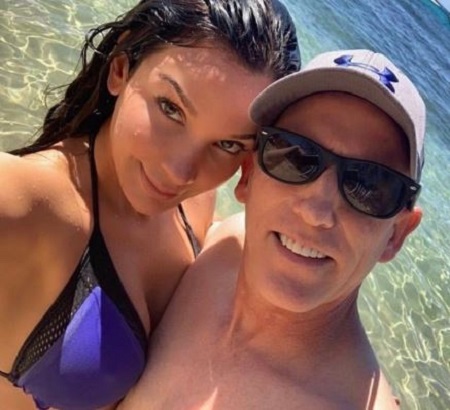 Image: Kristina with her boyfriend Scott James spending summer time. Source: @kristinabasham