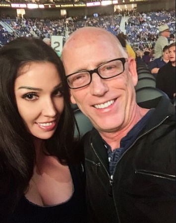 Kristina and Scott during a game.