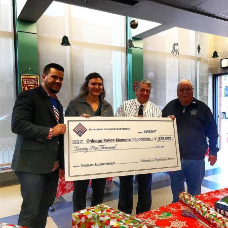 Kyle Schwarber enrolled at the Chicago Police Memorial Foundation