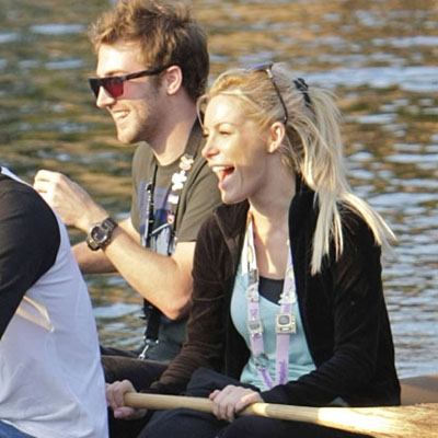 Jordan and Crystal enjoying their time together