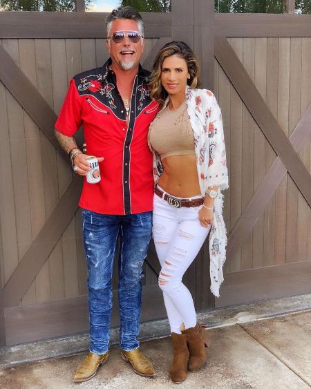 Richard Rawlings with his fiance, Katerina Deason