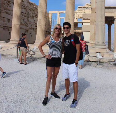 Richard's ex-wife, Suzanne Rawlings with her son, Sinjin Venegas