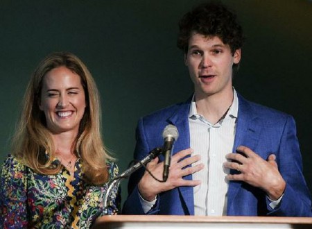 Olivia Sterns and her husband, Tom Walton