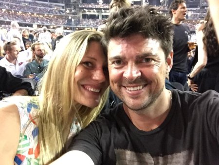 Katee Sackhoff with her former boyfriend, Karl Urban