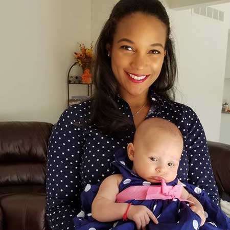 Issac and her baby girl.