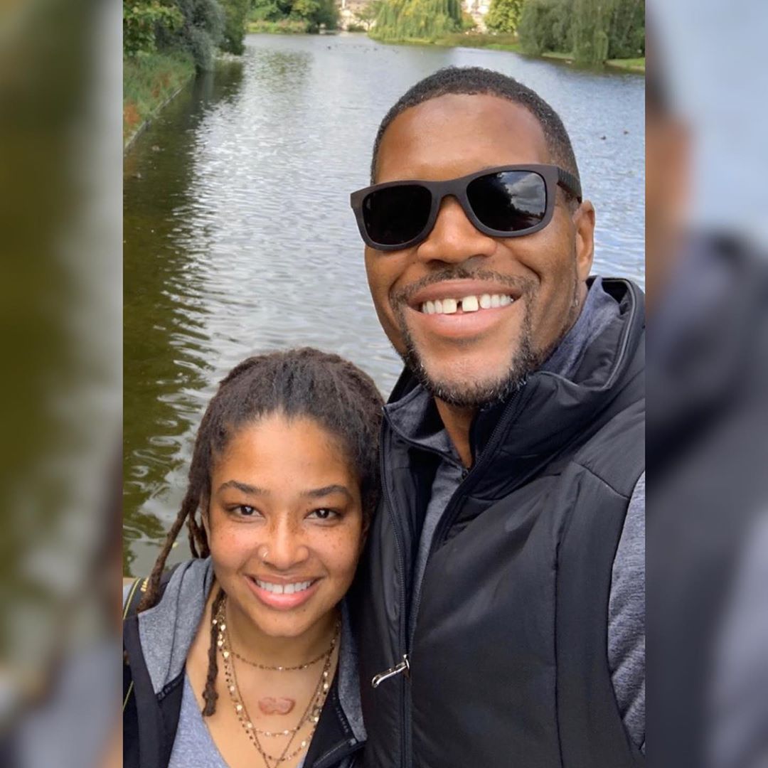 Michael and his daughter, Tanita taking selfie