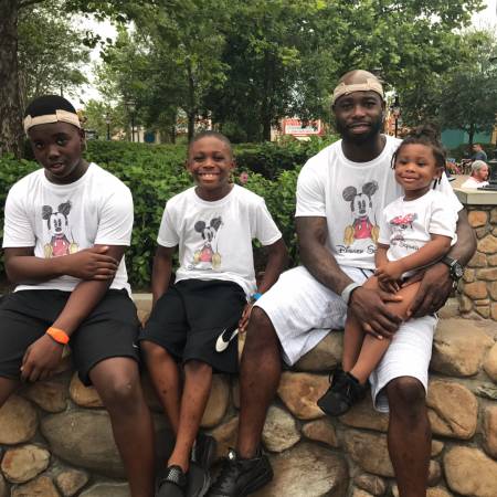 Delania Joseph's husband, Johnathan Joseph with children