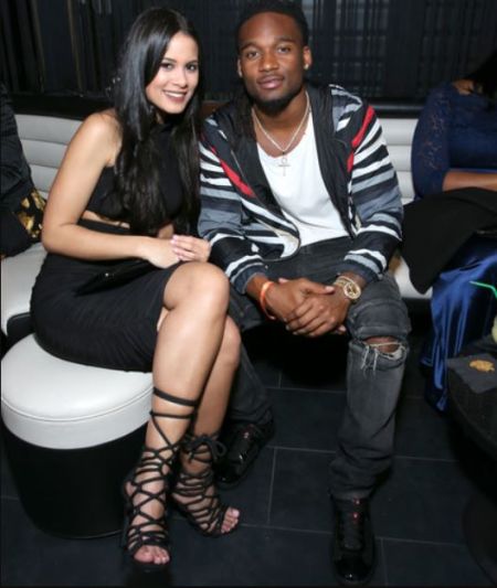 Bradley Roby sitting with a women at the 32nd Annual Cedars-Sinai Sports Spectacular
