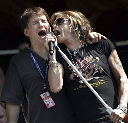 Keith Lockhart and Steve Tyler\