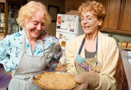 K Callan and Laurie O' Brien at Little Victor Theatre in Burbank playing "Pie in the Sky".