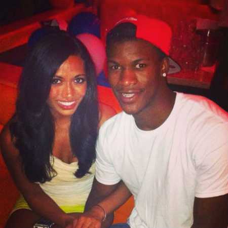 Charmaine Piula with her partner, Jimmy Butler