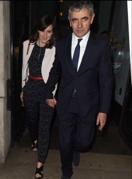 Rowan Atkinson with his second wife Louise Ford