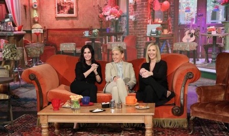 Ellen, Courtney Cox and Lisa Kudrow