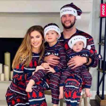 A. J. McCarron and Katherine Webb are read to celebrate the Christmas Eve