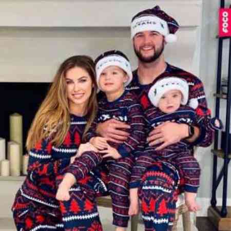 A. J. McCarron and Katherine Webb are read to celebrate the Christmas Eve