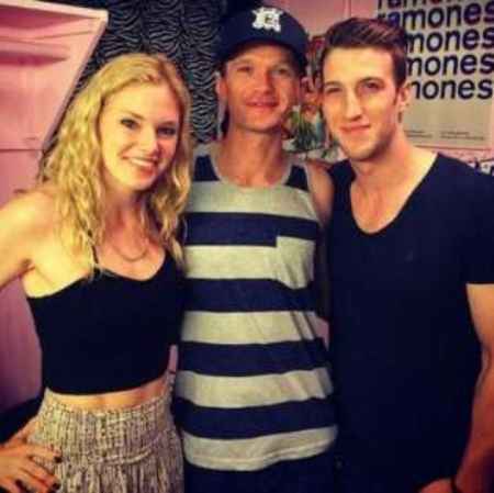 Mackenzie Mauzy with her husband, John Arthur Greene in the middle of Neil Patrick Harris