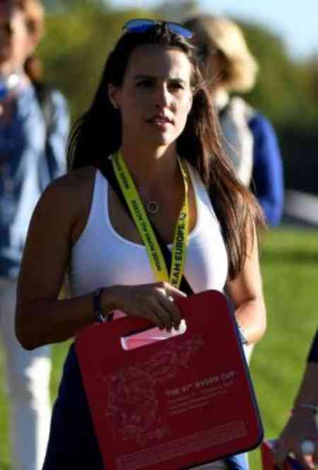 Angela Akins Garcia volunteering at the 4th Ryder Cup