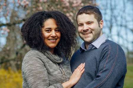 Christopher Krovatin with his wife, Azara Golston