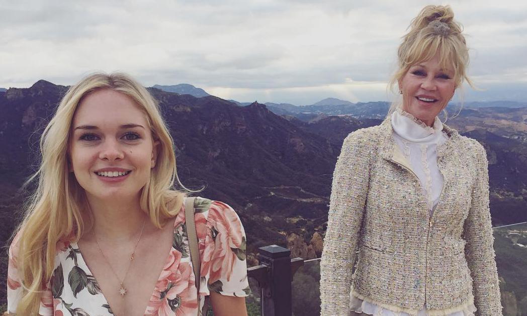 Stella with her mother Melanie during a holiday