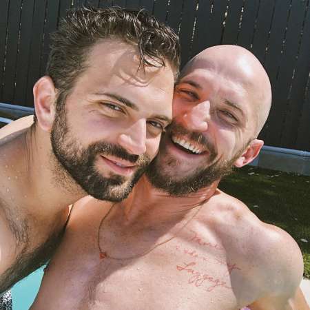 Cameron Cruz with his current partner, Jesse Egan