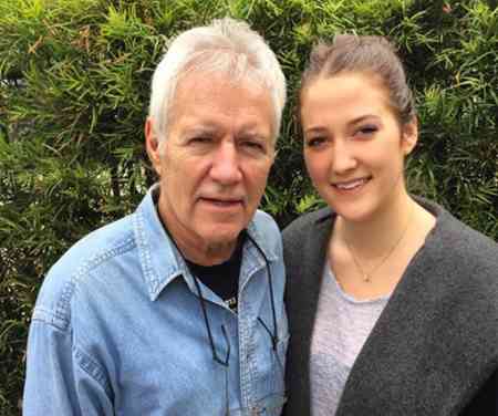 Alex Trebek with his daughter, Emily Trebek