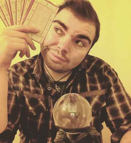 David Bauer is holding cards