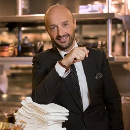 Joe Bastianich at his restaurant