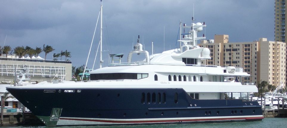 Super-yacht Sirona III, owned by Micky, Chairman of  Carnival Corporation