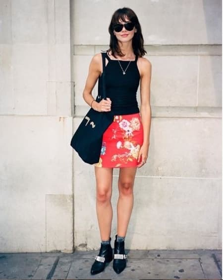 Emma modeling for a clothing brand