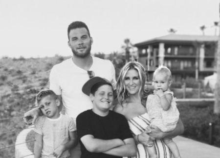 Brynn Cameron and Blake Griffin with their children