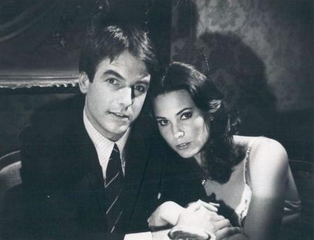 Morgan Harmon with his ex-girlfriend, Cristina Raines