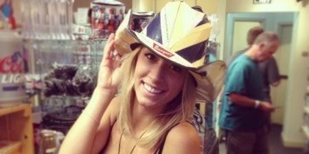 Rich Wyatt's daughter Paige Wyatt at the store