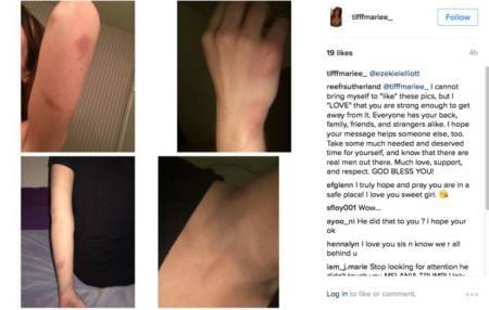 Ezekiel Elliott was accused of domestic violence by his former girlfriend, Tiffany Thompson